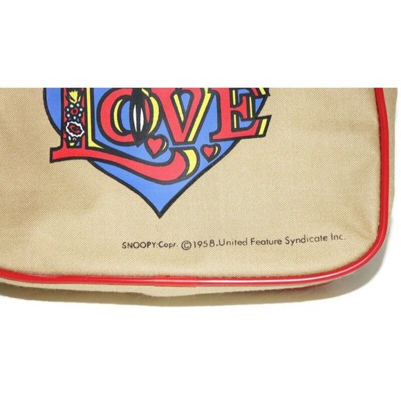 Vintage Snoopy Bag Peanuts Satchel NOS Children's Kid's Shoulder Strap Purse - Picture 2 of 9